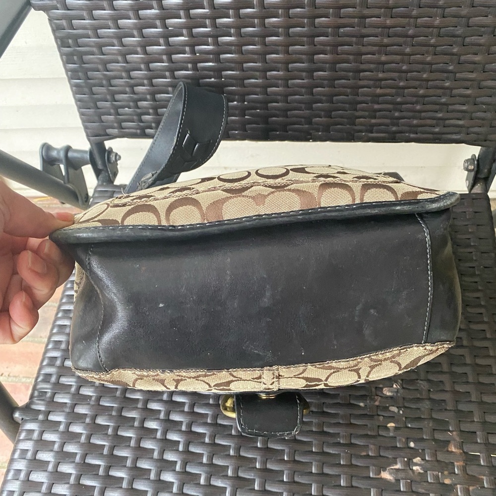 Coach Bleeker Signature Canvas and Leather Shoulder Bag - Picture 6 of 12
